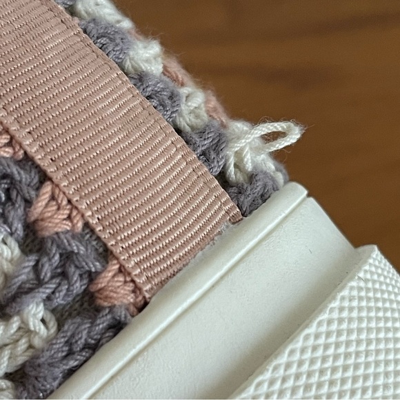 Lucky Brand Curla High Top Platform Crochet Sneakers Size 8 - Picture 15 of 16